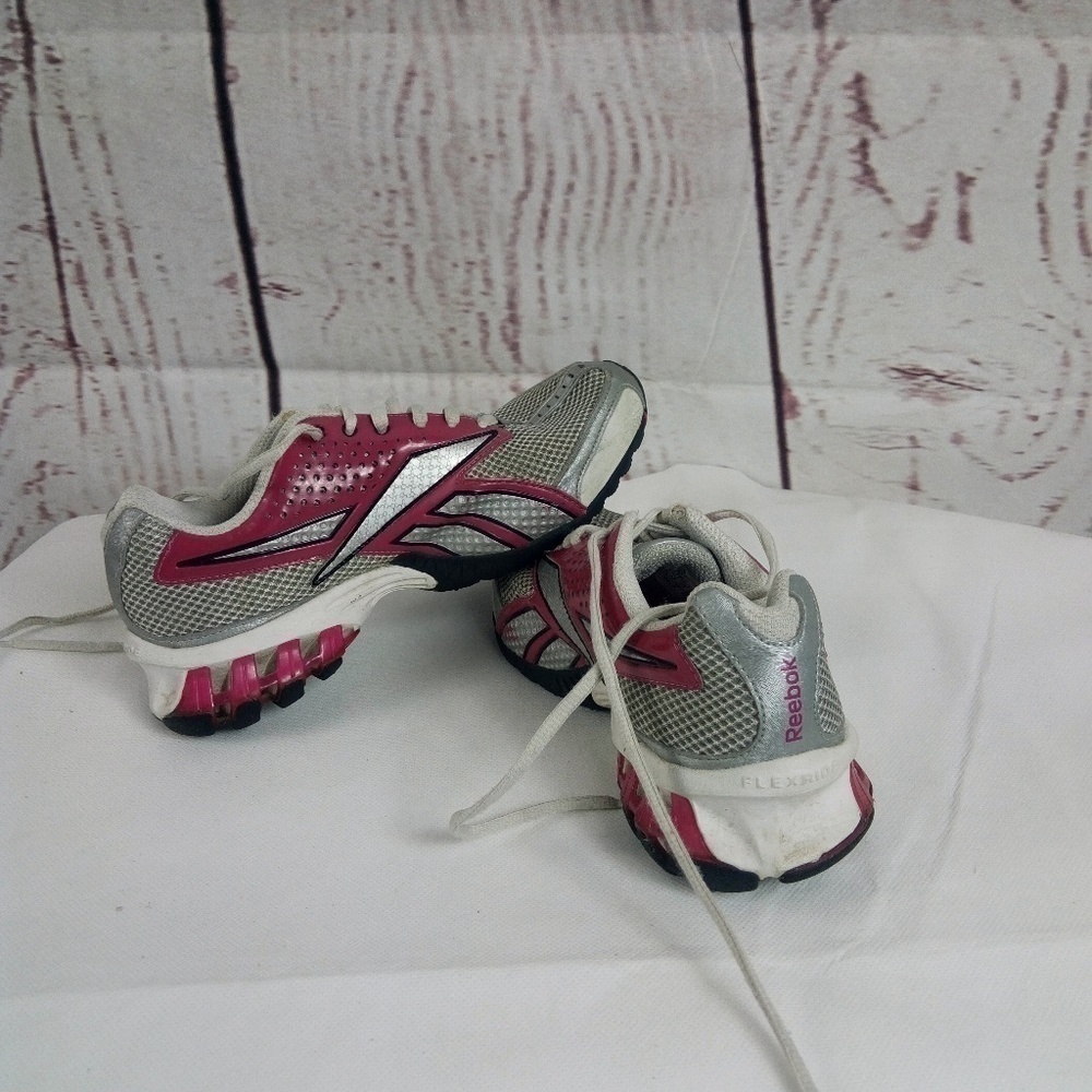 Reebok Flex Ride Gray Pink Size 6 Athletics Shoes